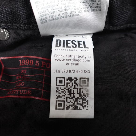 Diesel Jeans Loose Fit Womens 27 (30x32) Straight Leg 1999 D-Reggy 100% Cotton - Picture 5 of 14